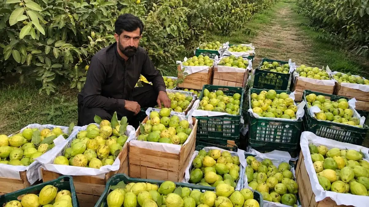 Bulk guava harvest